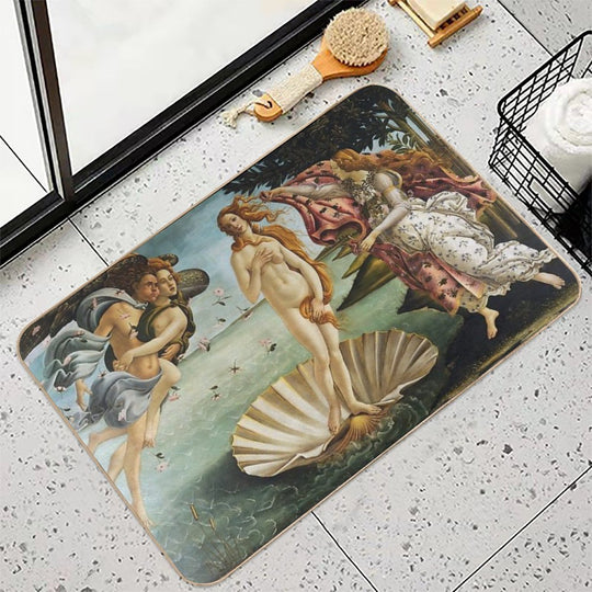 Birth of Venus - Botticelli  Long-Lasting Bath Mat