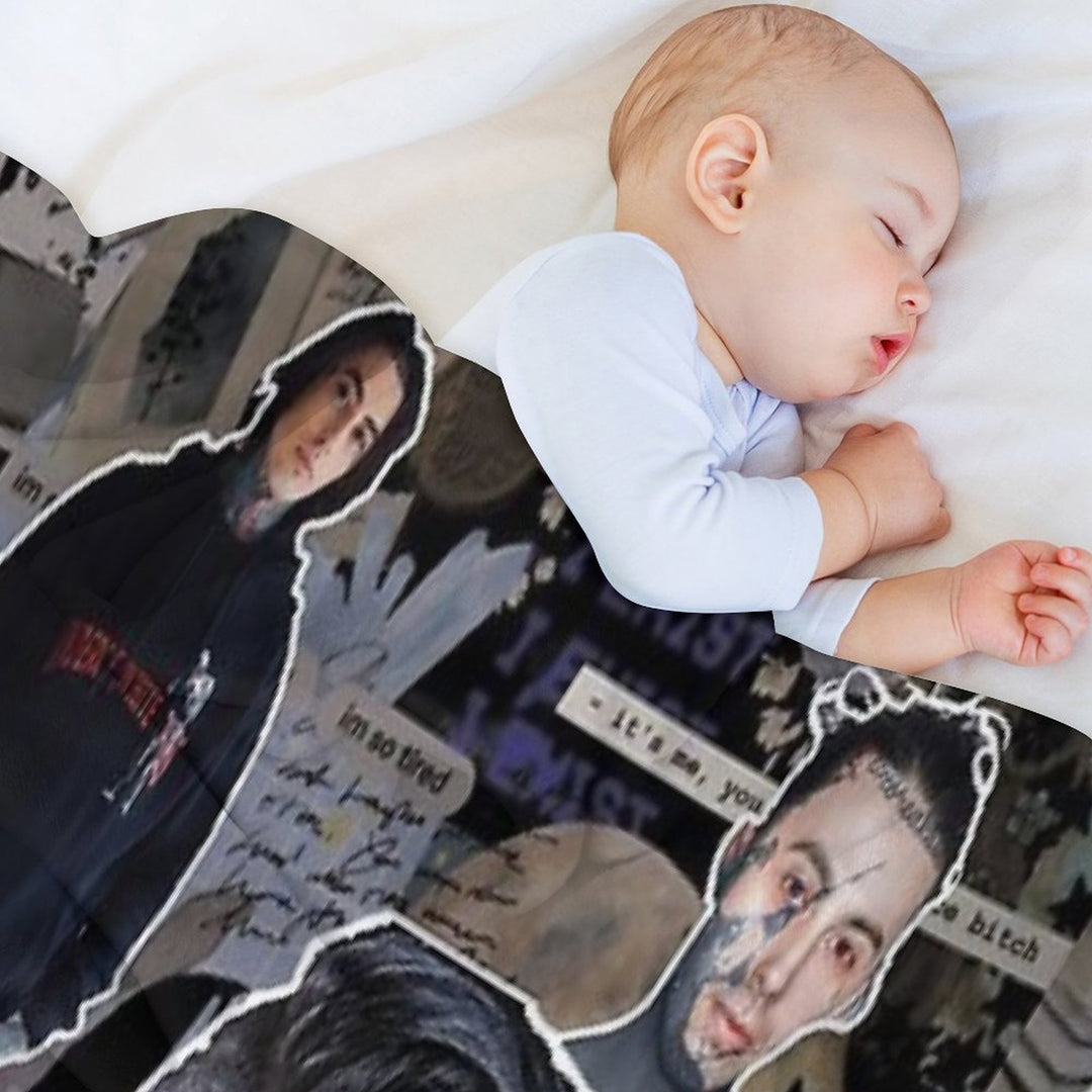 Ronnie Radke Photo Collage High Quality Gift-ready Throw Blanket