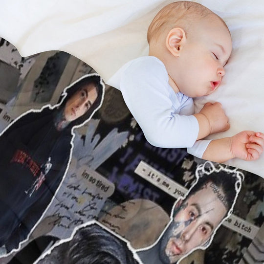 Ronnie Radke Photo Collage High Quality Gift-ready Throw Blanket
