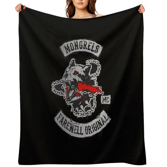 MONGREL FAREWELL ORIGINALS Eco-conscious Throw Blanket