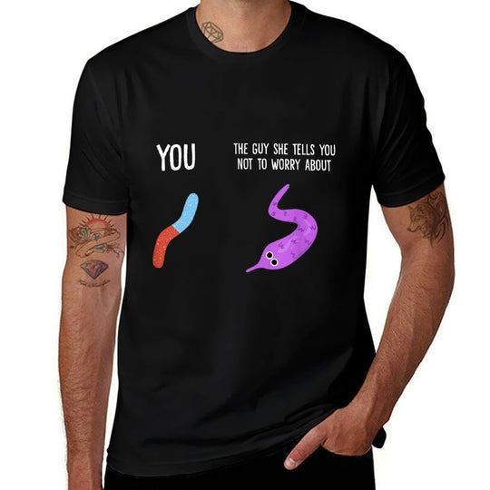 You Vs.Guy Not To Worry About Worm On A String Meme  Cotton T-Shirt