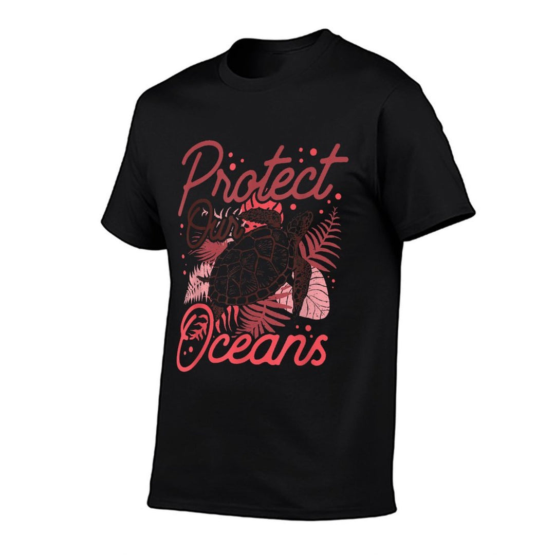 Protect Our Oceans Save Ocean Protection Clean Sea  Lightweight T-Shirt