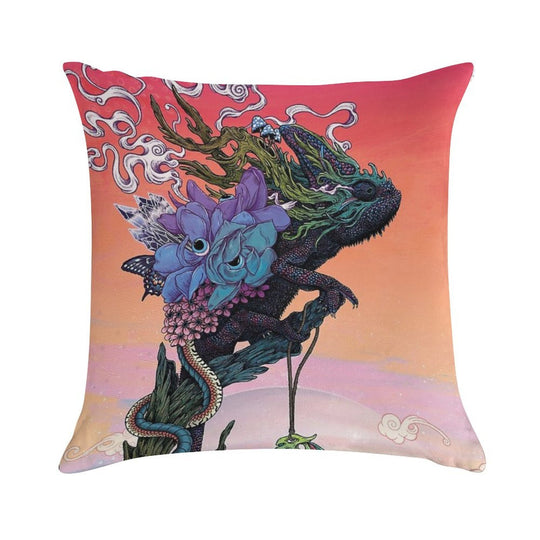 Phantasmagoria Soft Hidden Zipper Throw Pillow