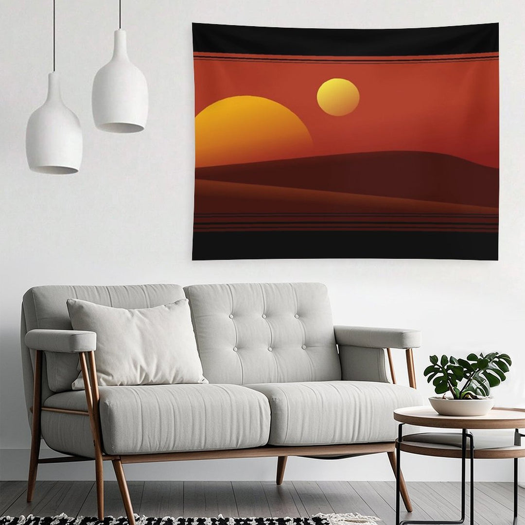 TATOOINE SUNSET Tapestry