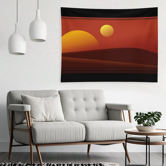 TATOOINE SUNSET Tapestry