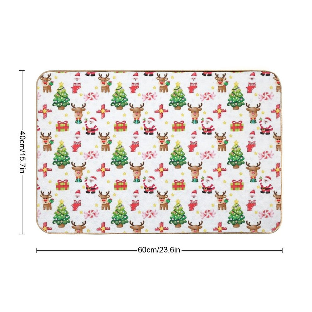 Merry Christmas Seamless PNG  Odorless Bath Mat