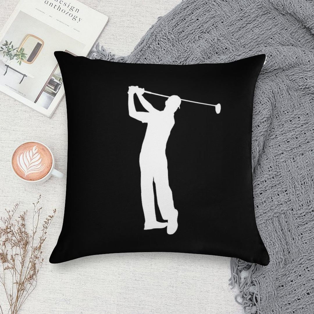 Golfer Soft Ultra-Soft Texture Throw Pillow