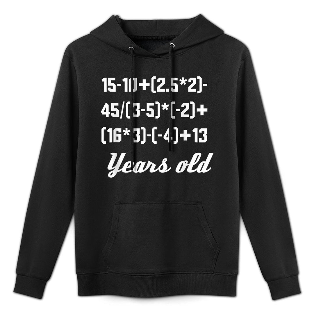 30 Years Old Math Equation 30th Birthday Funny Colorfast Hoodie