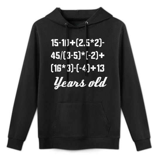 30 Years Old Math Equation 30th Birthday Funny Colorfast Hoodie