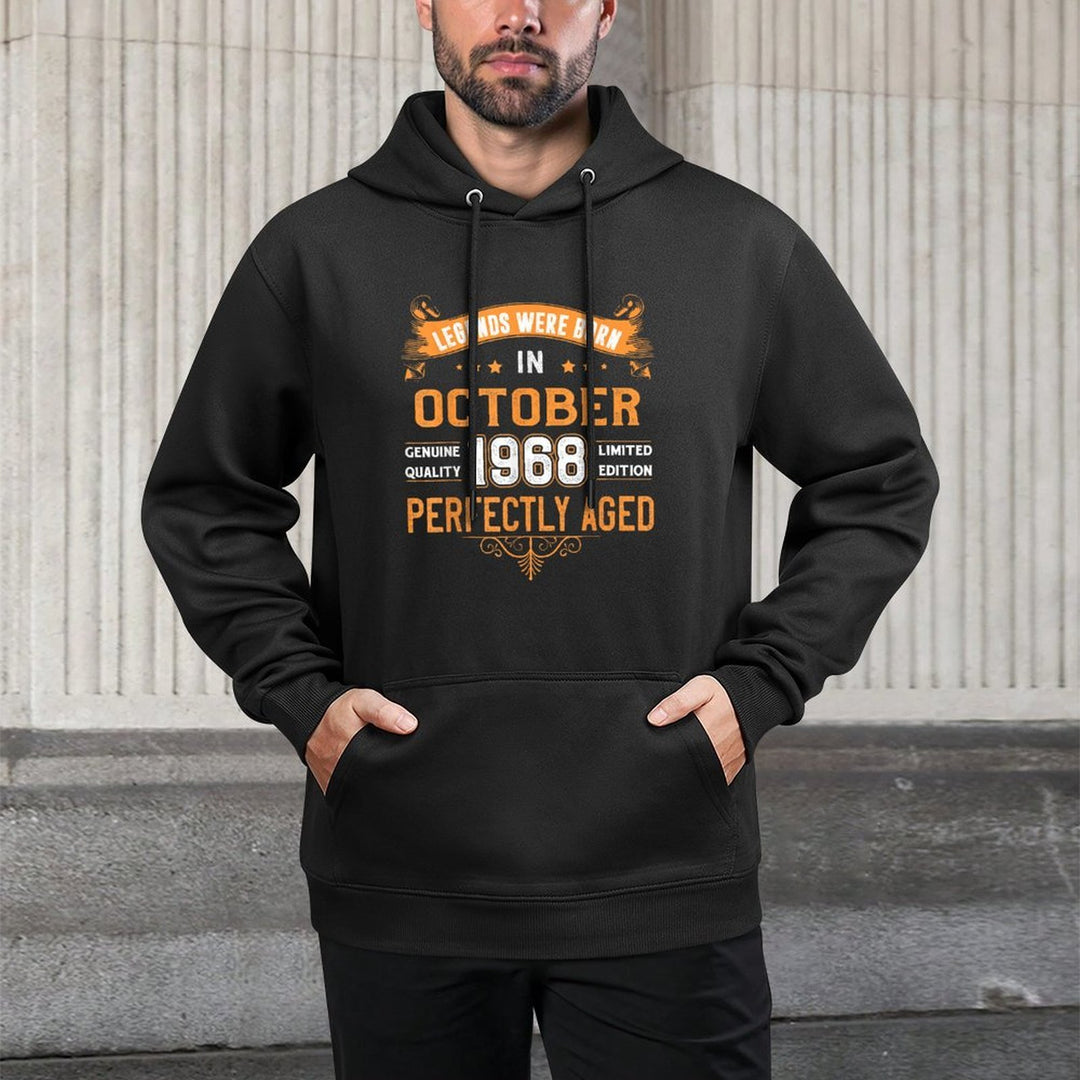 Vintage Est Legend Born In October 1968 50th Birthday Easy Care Hoodie
