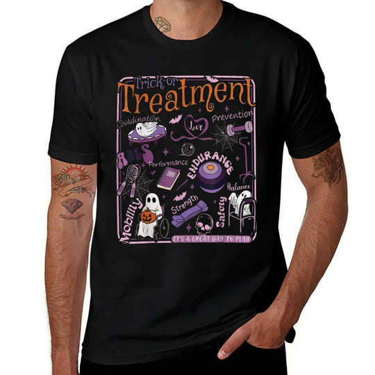 Trick Or Treatment PT Physical Therapy Therapist Halloween  Versatile T-Shirt
