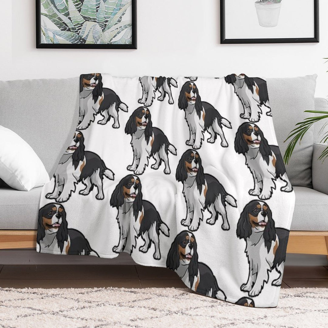 Cavalier King Charles Spaniel Multi-functional Throw Blanket