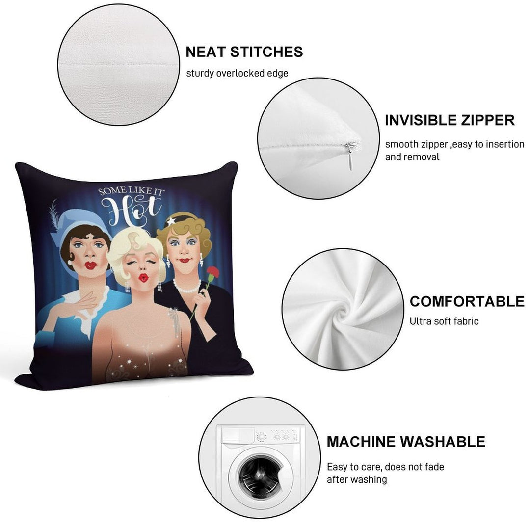 Some Like It Hot Soft Ultra-Soft Texture Throw Pillow