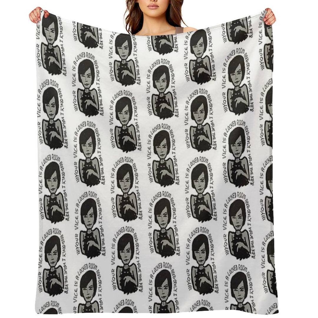 YOUR VICE IS A LOCKED ROOM AND ONLY I HAVE THE KEY Compact Throw Blanket