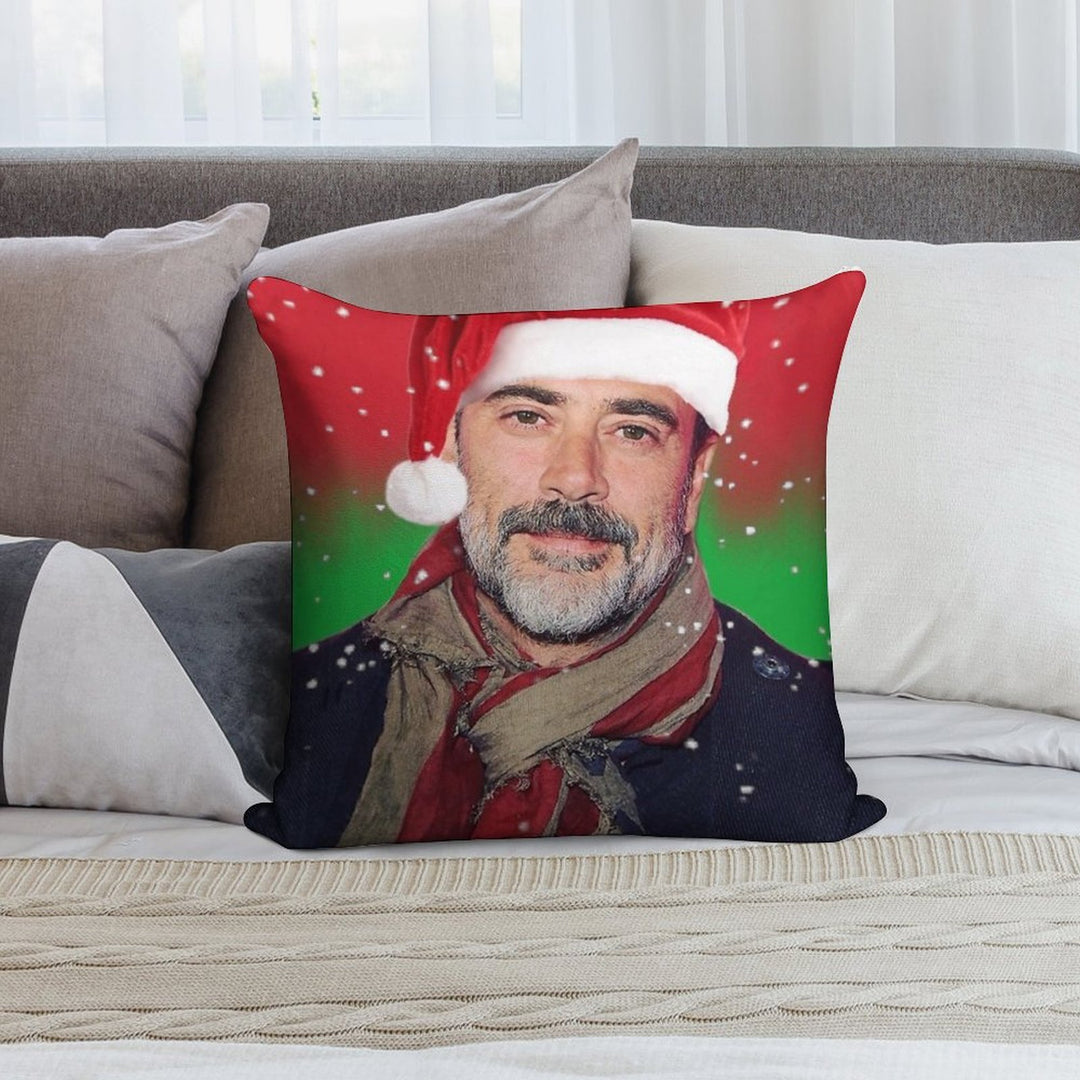 Jeffrey Dean Morgan- Christmas Soft Home Decor Throw Pillow