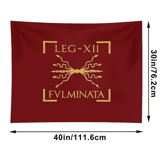 Legio XII Fulminata Thunderbolt Emblem Roman Legion Tapestry