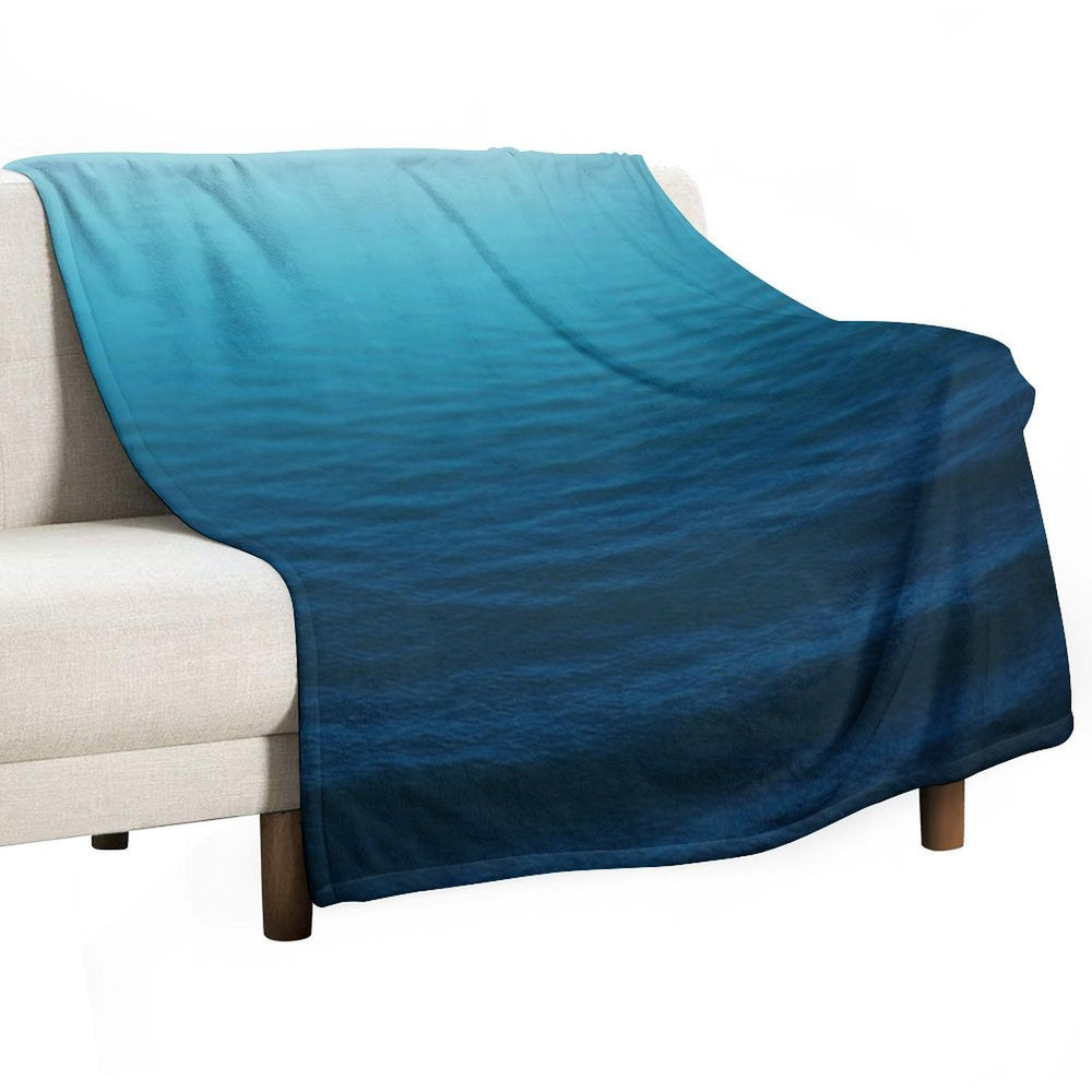 Deep Blue Easy Care Throw Blanket