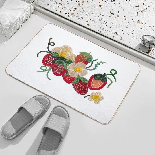 Strawberry  Easy To Clean Bath Mat