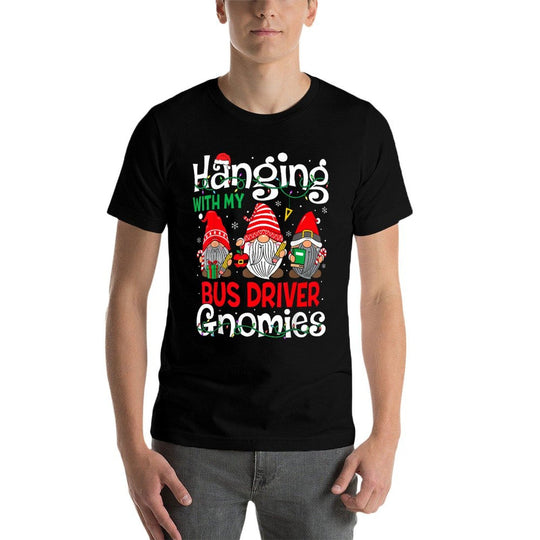 Hanging With My Bus Driver Gnomies Bus Driver Christmas  Breathable T-Shirt