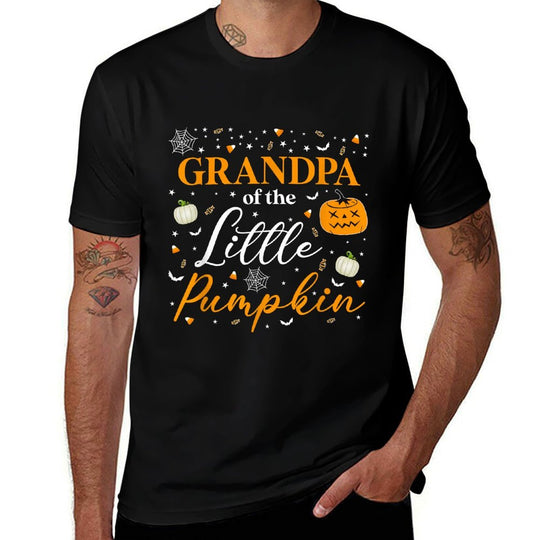 Grandpa Of The Little Pumpkin Family Matching Halloween  Breathable T-Shirt