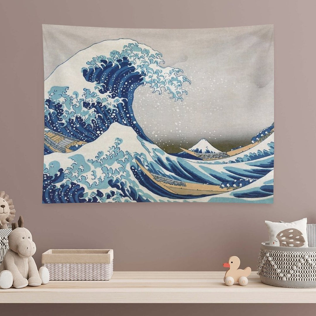 Under The Wave Off Kanagawa - The Great Wave - Katsushika Hokusai Tapestry