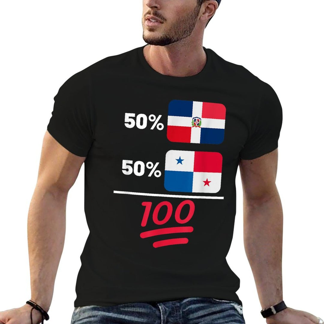 Panamanian Plus Dominican Mix Heritage  Trendy Pattern T-Shirt