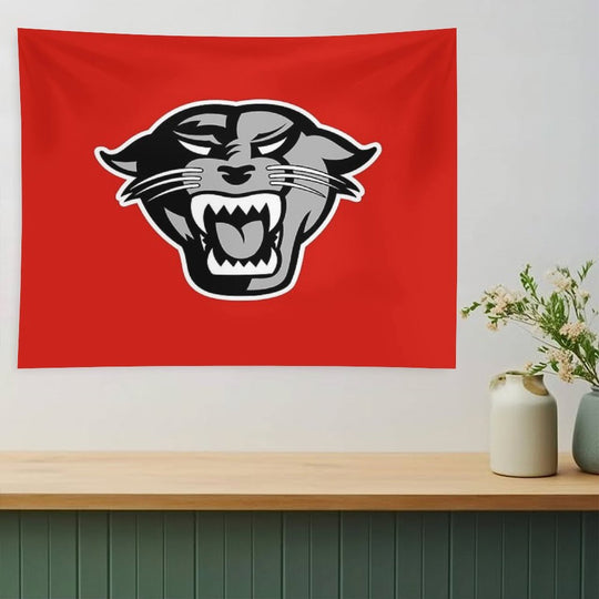 DU Panthers Red Black Tapestry