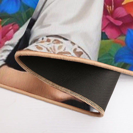 Frida Kahlo  Flowers Black Cats  Kittens  Frida Kahlo  Toxin-Free Bath Mat