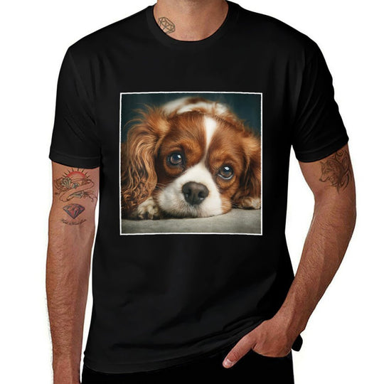 Womens Cavalier King Charles Spaniel Dogs  Fade-proof Color T-Shirt