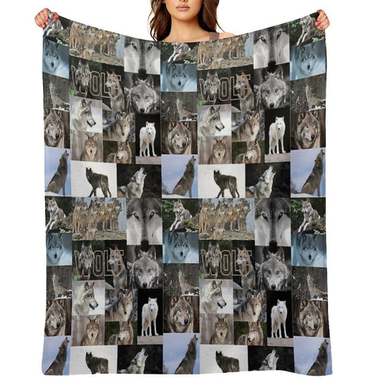 Worrisome Wolves Gift-ready Throw Blanket