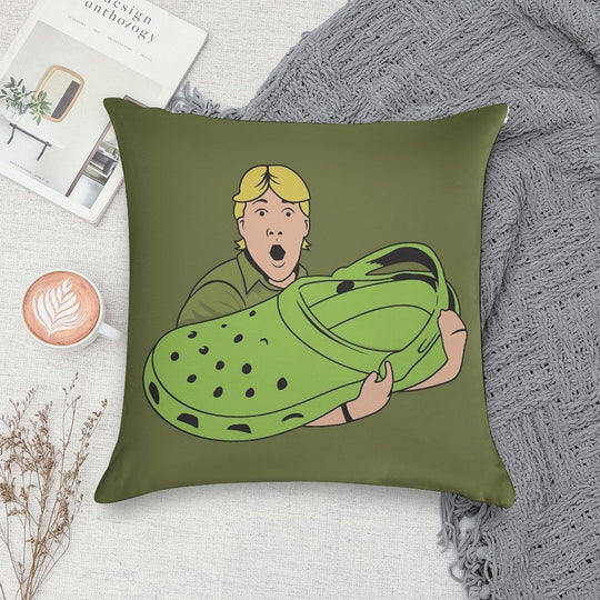 Croccy! Soft Decorative Cover Throw Pillow