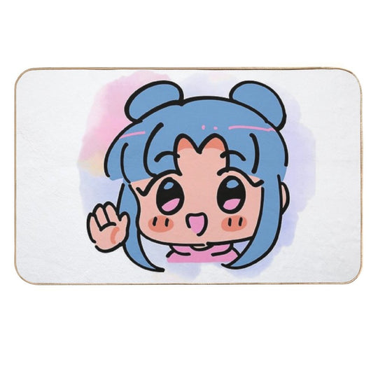 Anime Girl Blue  Non-Slip Bath Mat
