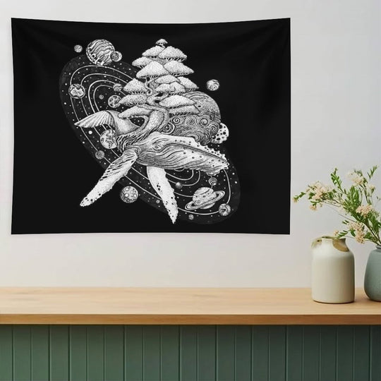 Space Whale Tapestry