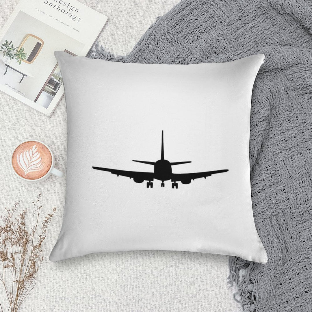 Plane Aviation Soft Reinforced Edging Throw Pillow