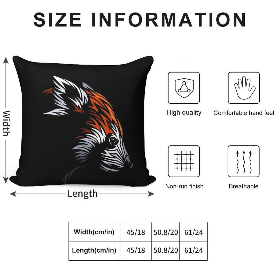 Tribal Red Panda Soft Gift Ready Throw Pillow