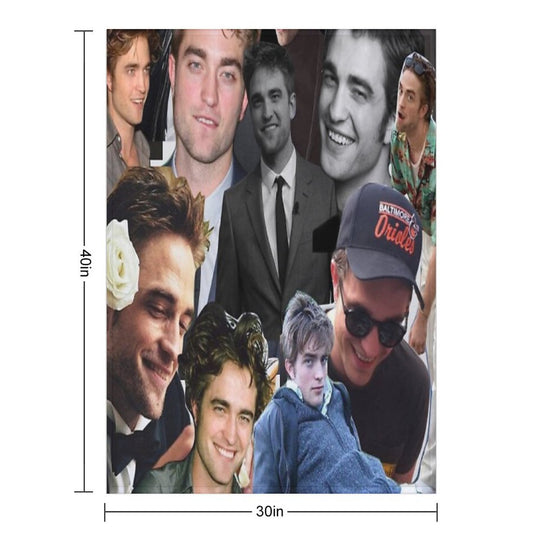 HIGH QUALITY Robert Pattinson Photo Collage Comfort Throw Blanket