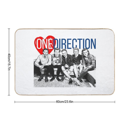One Direction Heart!!  High-Traffic Bath Mat