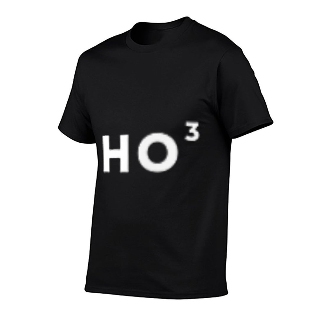 Ho3 Subtle Ho Squared Christmas Minimal Funny Math Simple  Oversized Silhouette T-Shirt