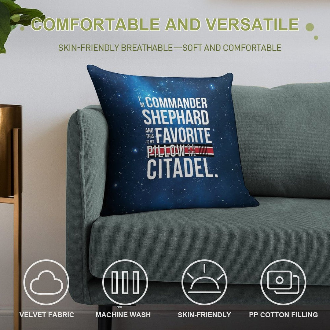 Favorite on The Citadel Soft Fade-Resistant Throw Pillow