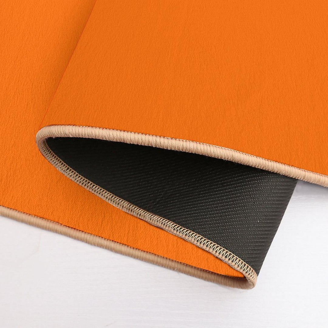 Bright Orange  Easy To Clean Bath Mat