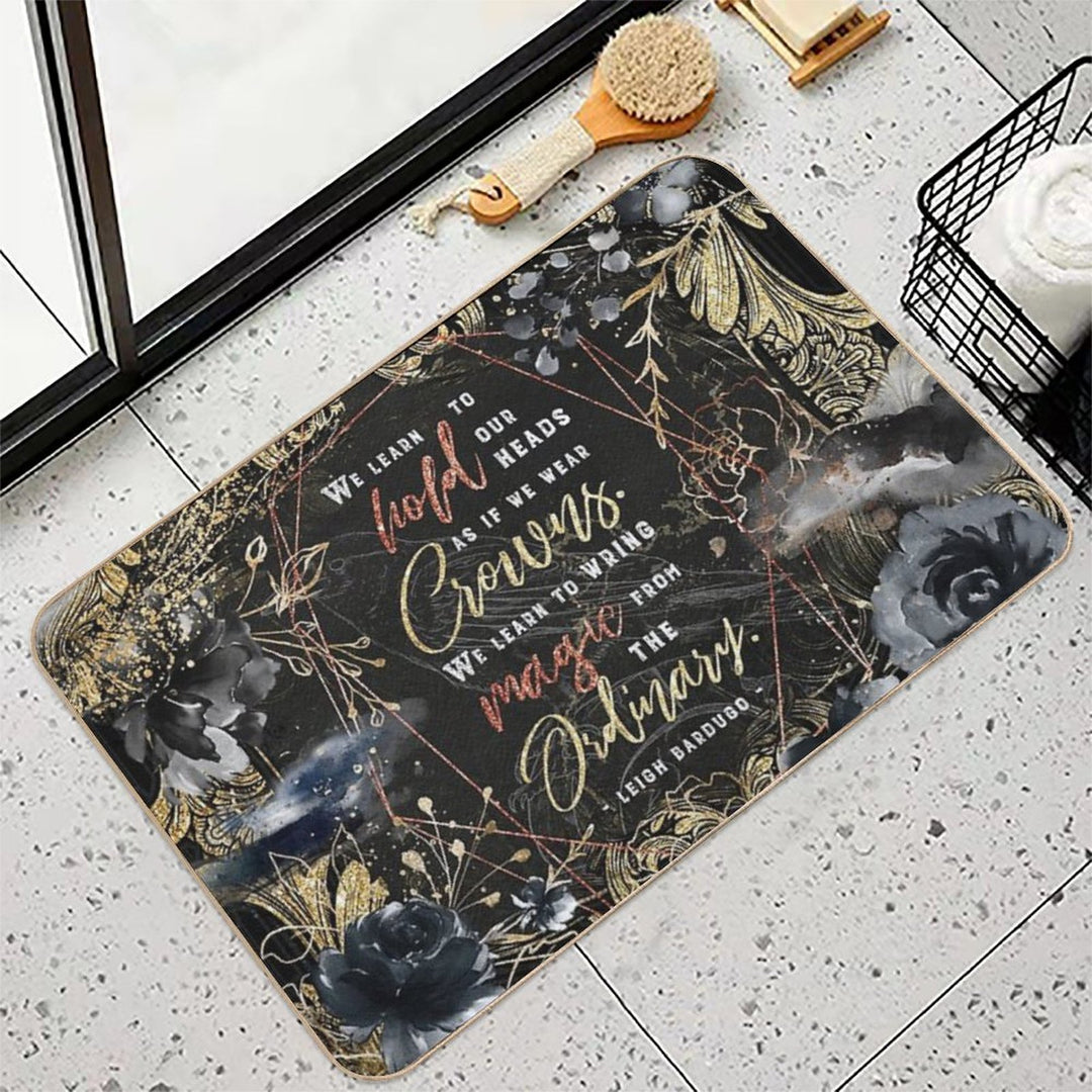 We Learn to Hold  Rapid-Drying Bath Mat