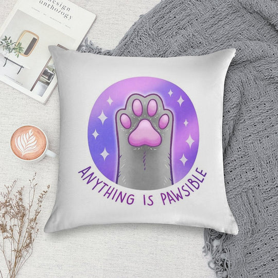 Anything Is Pawsible Soft Multiple Sizes Throw Pillow