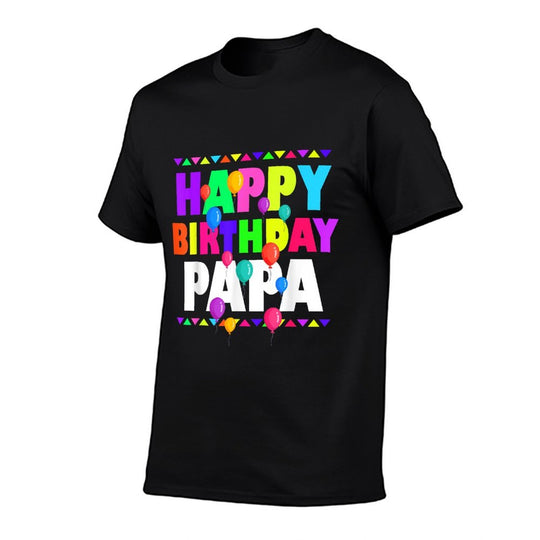 Happy Birthday Papa Cute Toddler Matching Family B-Day Party  Heathered Texture T-Shirt