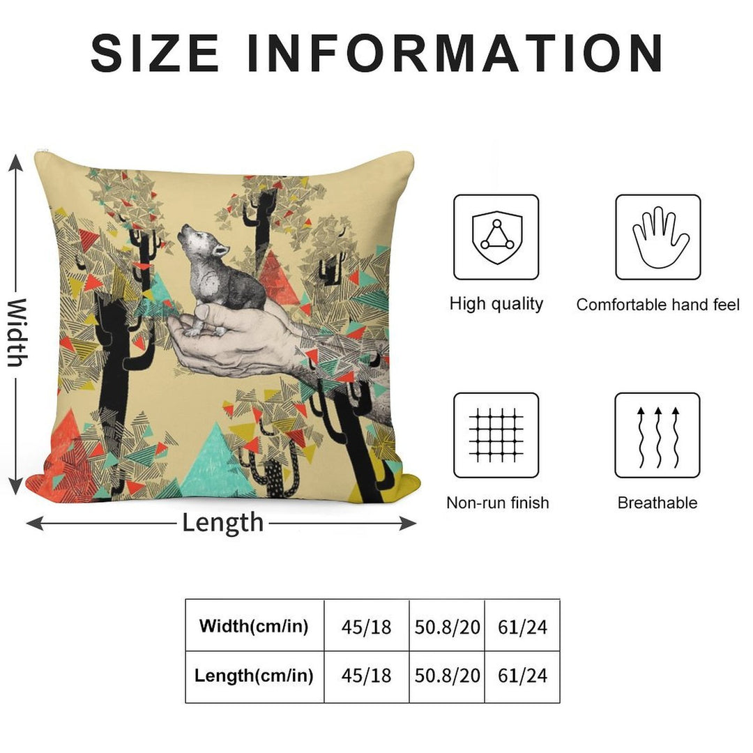 FOUND YOU THERE Soft High-Density Material Throw Pillow