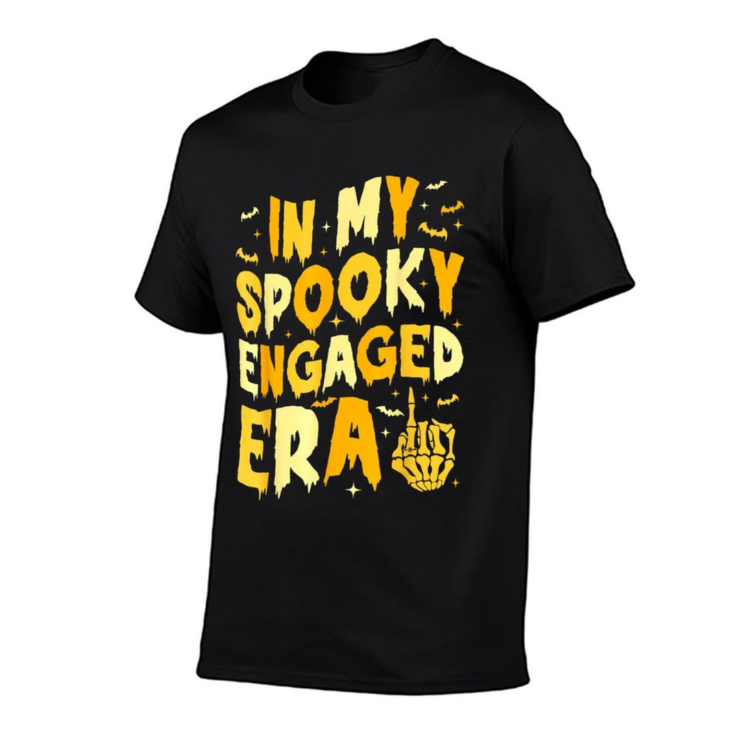 In My Spooky Engaged Era Gothic Engagement Party  Slim-fit Cut T-Shirt
