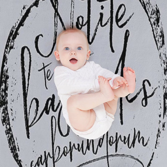 Nolite Te Bastardes Carborundorum Plush Throw Blanket