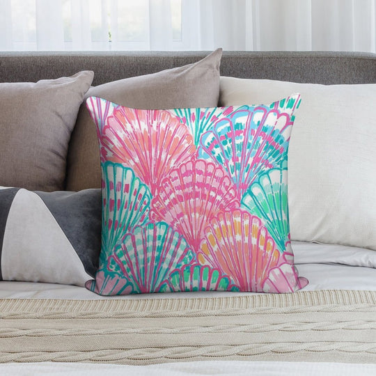 Colorfull Shell Soft Bedroom Essential Throw Pillow
