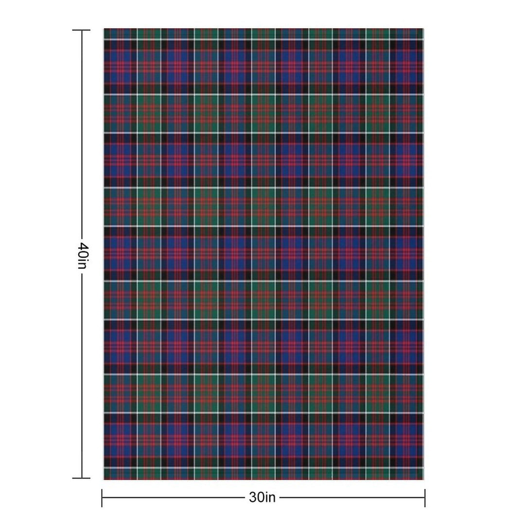 Clan MacDonald of Clanranald Tartan Velvety-soft Throw Blanket