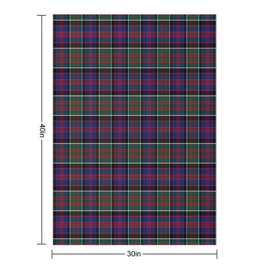 Clan MacDonald of Clanranald Tartan Velvety-soft Throw Blanket