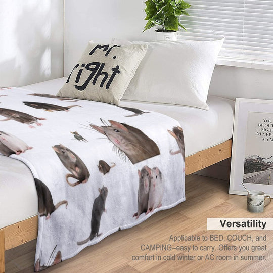 The Rat Set Anti-pilling Throw Blanket